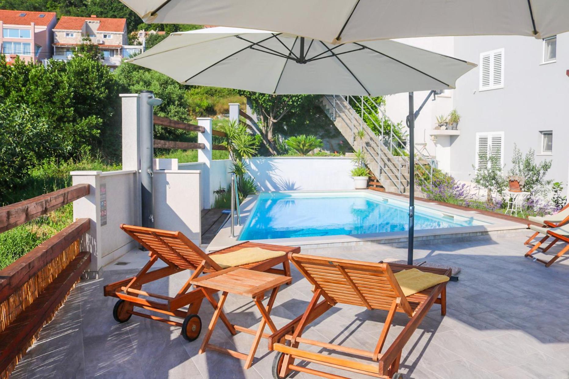 Villa My Rose With A Private Pool Mlini Bagian luar foto