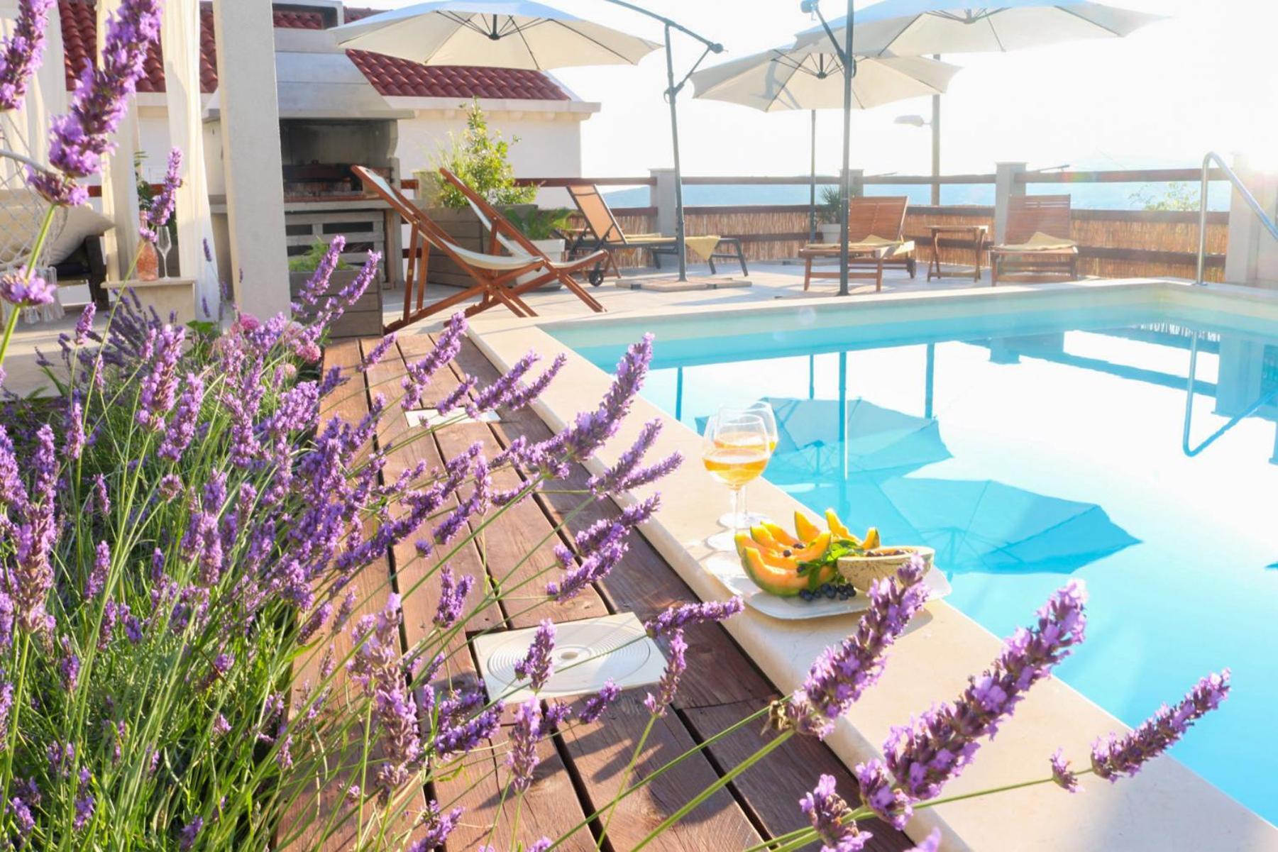 Villa My Rose With A Private Pool Mlini Bagian luar foto
