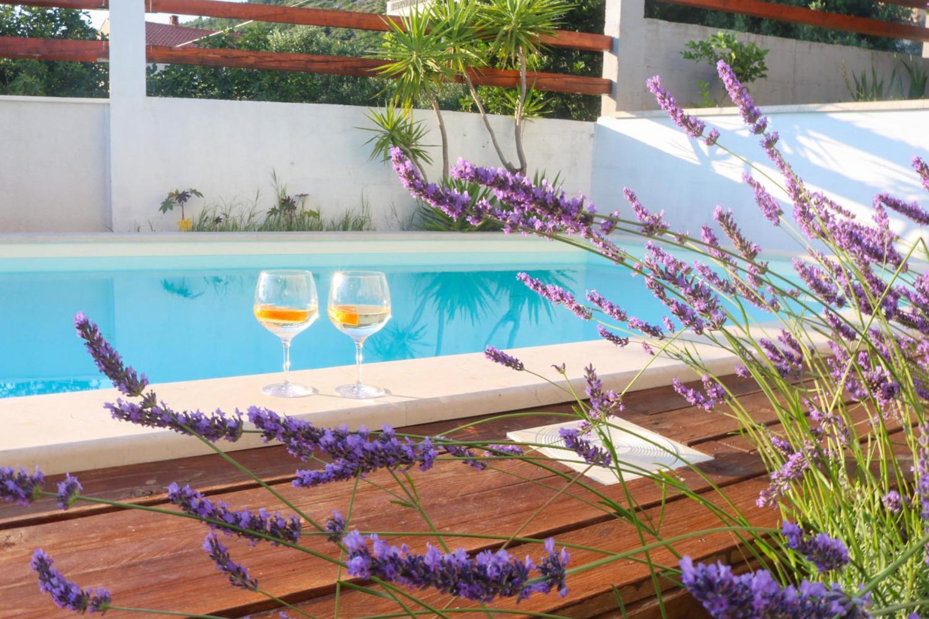 Villa My Rose With A Private Pool Mlini Bagian luar foto
