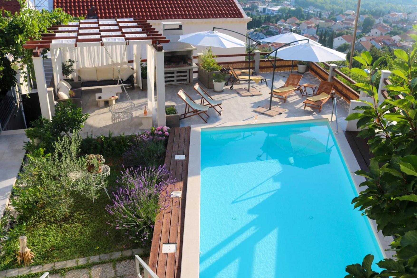 Villa My Rose With A Private Pool Mlini Bagian luar foto